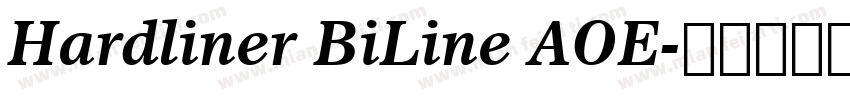 Hardliner BiLine AOE字体转换